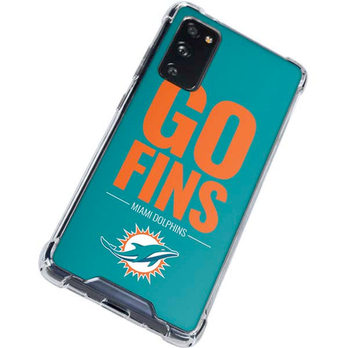 NFL Miami Dolphins Team Motto Galaxy S20 FE Clear Case